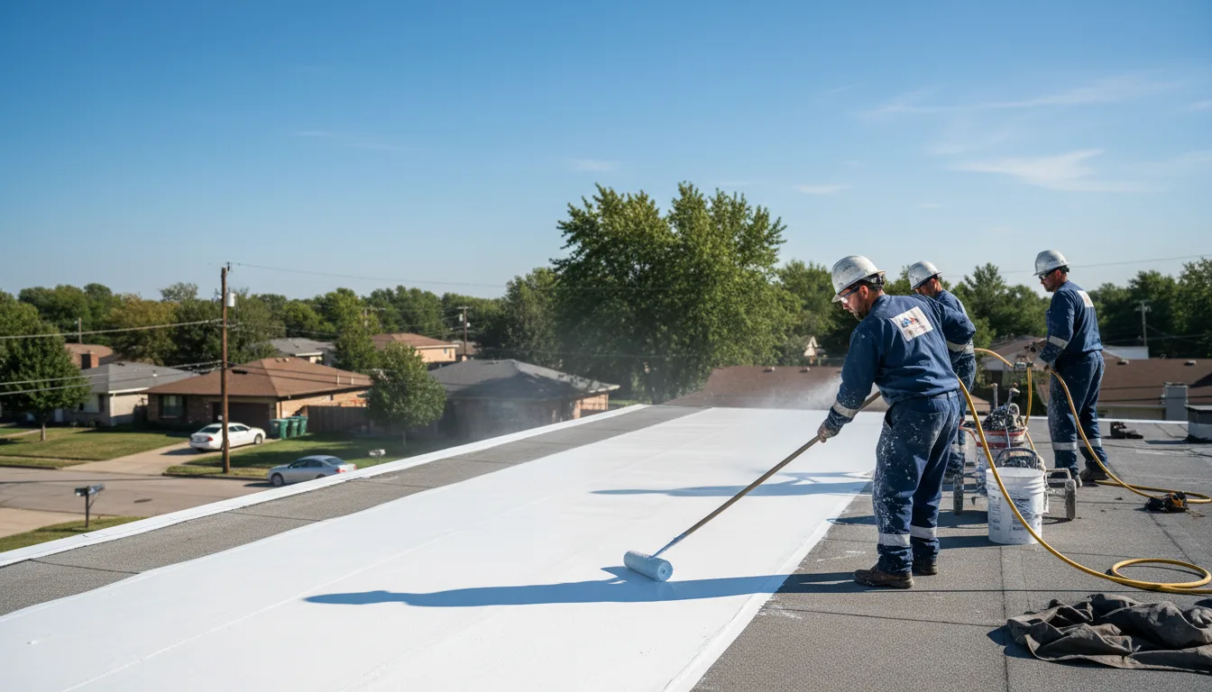 Commercial roof coating in Temple, ME near me